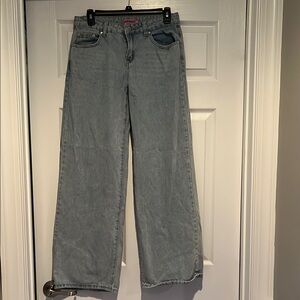 Edikted Blue Straight Leg Jeans